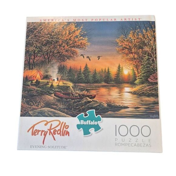 Buffalo Games Terry Redlin Evening Solitude 1000 pc Jigsaw Puzzle - Picture 3 of 7